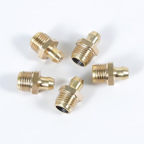 5Pcs Pack M10 x 7mm Male Thread 1mm Pitch Straight Grease Nipples Fittings in Saudi Arabia