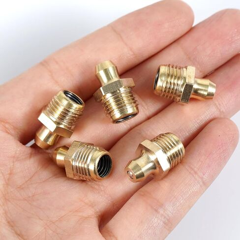5Pcs Pack M10 x 7mm Male Thread 1mm Pitch Straight Grease Nipples Fittings in Saudi Arabia