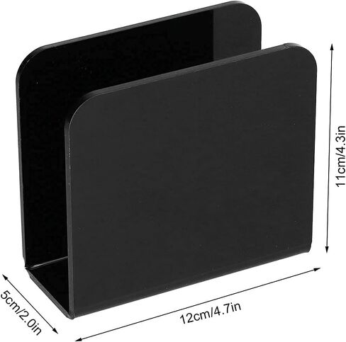 Napkin Holder for Table, Modern Metal Black Paper Napkin Holder Countertop Paper Cocktail Napkin Dispenser Refill Stainless Steel Napkin Holders for Home Table Restaurants in Saudi Arabia
