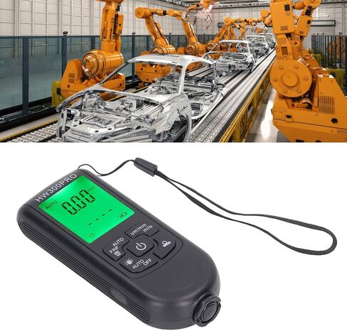 Pilipane Paint Thickness Gauge , Digital Meter for Automotive Coating Thickness Gauge Tester , High Contrast Backlight LCD , Automatically Identify Substrate Automotive Paint m il Thickness Meter in Saudi Arabia