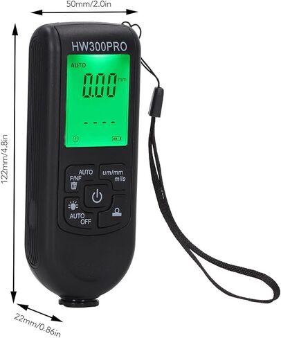 Pilipane Paint Thickness Gauge , Digital Meter for Automotive Coating Thickness Gauge Tester , High Contrast Backlight LCD , Automatically Identify Substrate Automotive Paint m il Thickness Meter in Saudi Arabia