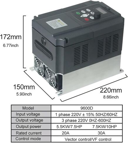 220V Frequency Converter Single Phase Input Three Phase Output 1.5-55KW(15kw 20HP 220V) in Saudi Arabia