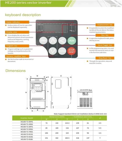 محول التردد 220 إلى 380 VFD أحادي الطور إدخال ثلاث مرحلة الإخراج 1.5/2.2/3.7/5.5/7.5KW (220 إلى 380V 7.5KW) in Saudi Arabia