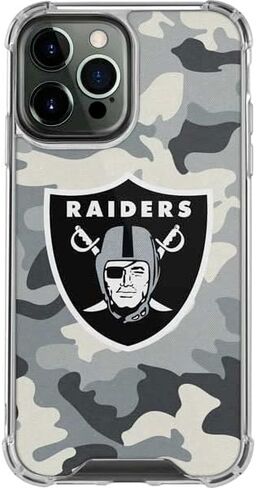 Skinit Clear Phone Case متوافق مع iPhone 14 Pro Max - NFL Las Vegas Raiders مرخص رسميًا in Saudi Arabia