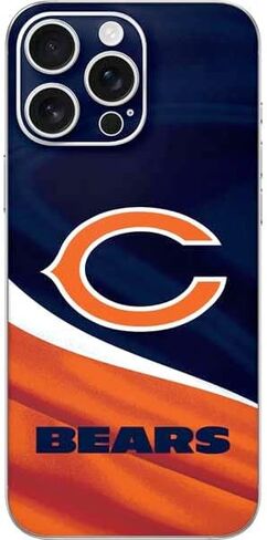 Skinit Decal Phone Skin Compatible with iPhone 16 Pro Max - Officially Licensed NFL Chicago Bears - Alternate Distressed Design in Saudi Arabia