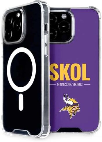 حالة Skinit Phone Case متوافقة مع Magsafe iPhone 15 Pro Max - NFL Minnesota Vikings Team Design in Saudi Arabia