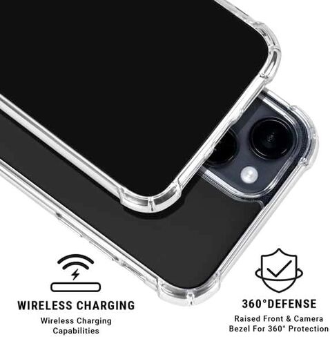 حالة هاتف Skinit Clear متوافقة مع iPhone 15 - تصميم جامعة أيوا هوكايز المرخص رسميًا in Saudi Arabia