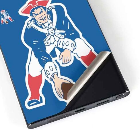 Skinit Decal Phone Skin Compatible with Galaxy S25 Ultra - Officially Licensed NFL New England Patriots Design in Saudi Arabia