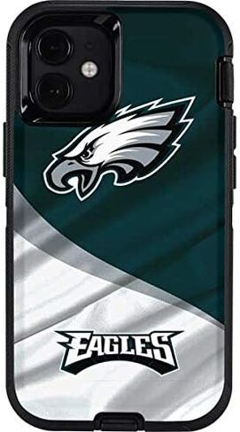 Skinit Skinit Phone Skin متوافق مع Case Otterbox Defender لـ iPhone 12 Mini - تصميم NFL Philadelphia Eagles المرخص رسميًا in Saudi Arabia