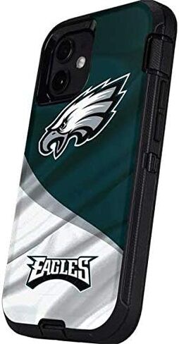 Skinit Skinit Phone Skin متوافق مع Case Otterbox Defender لـ iPhone 12 Mini - تصميم NFL Philadelphia Eagles المرخص رسميًا in Saudi Arabia