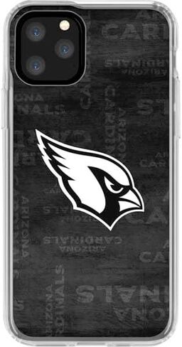 Skinit Clear Phone Case Compatible with iPhone 11 Pro - Officially Licensed NFL Arizona Cardinals Black & White Design in Saudi Arabia