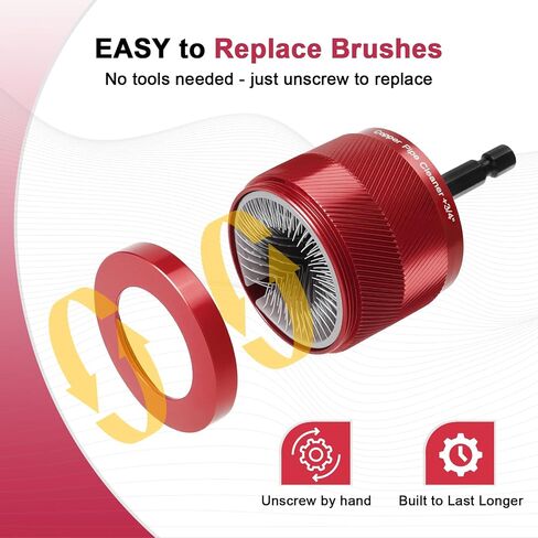 1/2 "و 3/4" منظف أنابيب النحاس مجموعة للتدريب ، مع 1/4 "شفرات سداسية و 6 فرشاة وفرشاة تنظيف الأنابيب ، أدوات السباكة لإزالة الصدأ والبقع والطلاء من النحاس والمعادن الأنابيب in Saudi Arabia