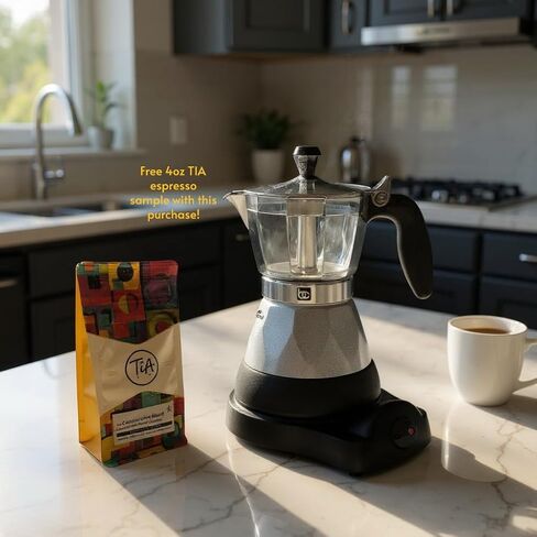 Bene Casa Black Portable Electric Espresso Maker/Cafetera ، 1-3 أكواب/طلقات (1 ، أسود) in Saudi Arabia