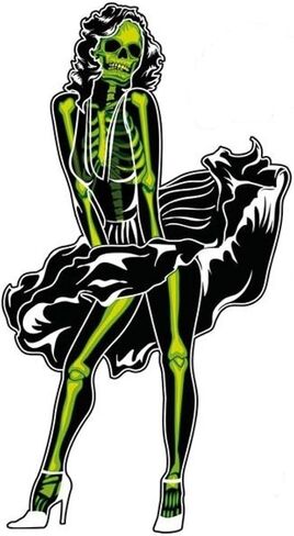 Skeleton Monroe Bumper Sticker Laptop Sticker Toolbox Sticker DIE Cut in Saudi Arabia