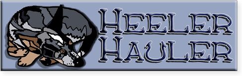 CafePress Heeler Hauler Blue Sticker (Bumper) 10"x3" Rectangle Vinyl Bumper Sticker Car Decal in Saudi Arabia