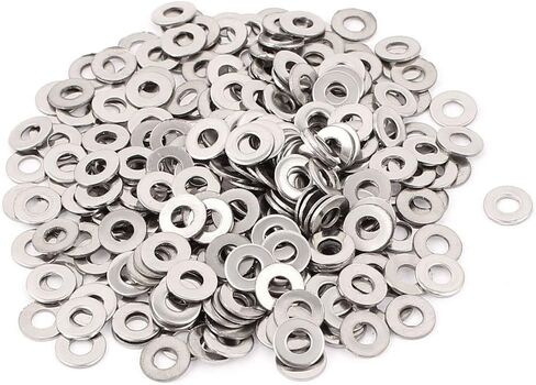 UXCELL A15090700UX0161 300PCS 3MM مسطح الفولاذ المقاوم للصدأ غسالات الفولاذ المقاوم للصدأ للبراغي المترابطة M3 (حزمة 300) in Saudi Arabia