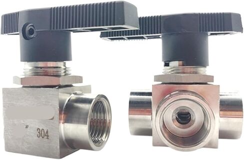 1PCS المستوى السائل النوع 1/8 "1/4" 3/8 "1/2" 3/4 "TEER INTERNAL TEE L PORT BALVE 304 in Saudi Arabia