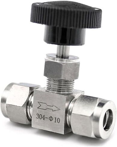 1pcs قابلة للتعديل صمام الإبرة القطر الخارجي 3 4 6 8 10 12mm 1/4 3/8 1/2 أنبوب من الفولاذ المقاوم للصدأ 304 كرتين مستقيم الحمض (12 مم OD) in Saudi Arabia