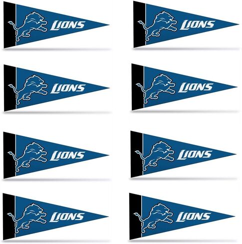 Rico Industries NFL Detroit Lions Pennant Mini 8 Piece, One Size, Team Colors in Kuwait