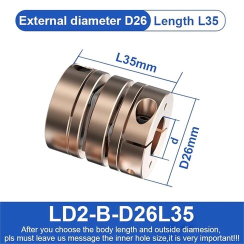 LD2-B-D26L35 D26L35 4-14mm عمود Double Disc Unligh in Kuwait