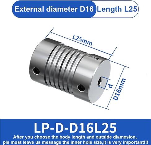 قارن الربيع LP-D-D16L25 سبيكة الزنك مرنة رمح الدوران اقتران 4 مم 5 مم 8 مم 10 مم LP 1PCS (5mmx6mm) in Saudi Arabia