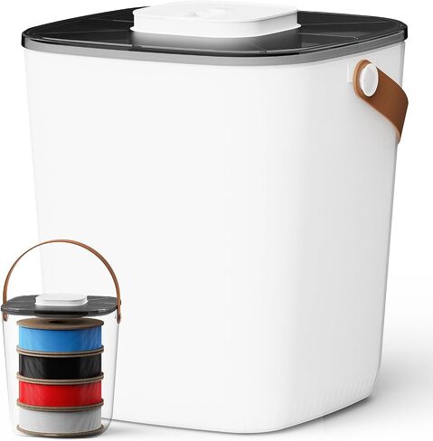 Caydo Filament Storage Vacuum Box with Smart Pressure Control, One-Button Operation, Rechargeable 3D Filament Storage Container with 4 Spools Capacity for PLA/PETG/TPU/ABS/PA/PVA, 1-Pack in Saudi Arabia