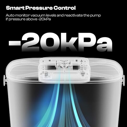 Caydo Filament Storage Vacuum Box with Smart Pressure Control, One-Button Operation, Rechargeable 3D Filament Storage Container with 4 Spools Capacity for PLA/PETG/TPU/ABS/PA/PVA, 1-Pack in Saudi Arabia