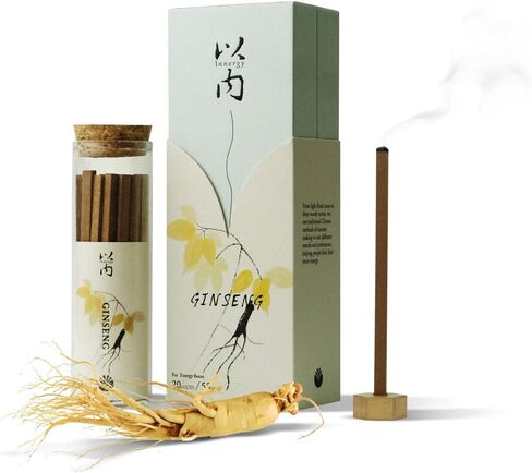 Deep Sleep & Relaxation – Innergy Agarwood Square Incense Sticks, 100% Natural Eaglewood Blend, 50-Min Burn, Eco Glass Tube with Multi-Function Holder, 20 Sticks in Saudi Arabia