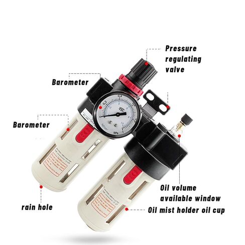AFC/AFR-2000 Pneumatic Filters AFR2000 Filter for Air Compressor Moisture Separator Pressure Regulator Oil Water separators Unit(AFC2000 with 4mm) in Saudi Arabia