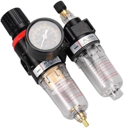 AFC2000 Oil Water serprator Regulator Trap Filter Airbrush AFR2000+AL2000 Free for 2pieces Fittings(Free for 8mm Fitting) in Saudi Arabia
