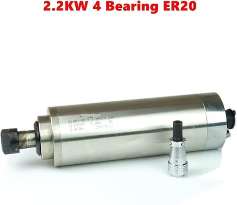 2.2KW water-cooled spindle motor ER20 3 4 bearing GDZ-80-2.2 220V(2.2KW 220V 4 bearing) in Saudi Arabia