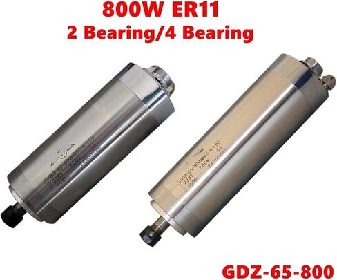 800W Water-Cooled Spindle Motor 220V Diameter 65mm ER11 GDZ-65-800A(800W 4 Bearing) in Saudi Arabia