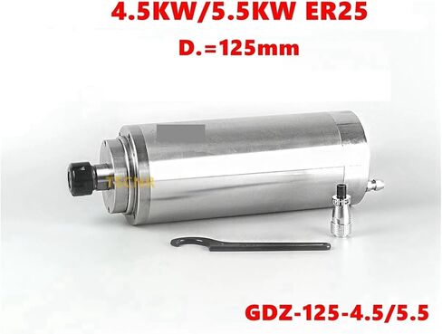 4.5kw 5.5kw قطر محرك المغزل المبرد بالمياه ER25 125mm GDZ-125-4.5 GDZ-125-5.5 (5.5KW 380V ER25) in Saudi Arabia