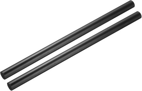 MECCANIXITY Black Round ABS Plastic Rods 0.6-inch Diameter and 12-inch Length Rigid Insulation Opaque Plastic Rods for DIY Craft Model Making, 2 Pack in Saudi Arabia