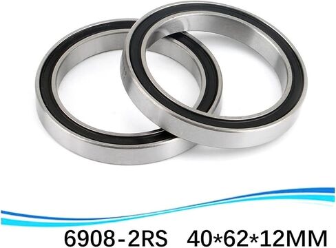كرة أخدود عميقة تحمل 6908 2RS 6908-2RS 61908-2RS 6908RS 6908RZ 40 * 62 * 12 مم 4pcs/ بوصة تحمل in Saudi Arabia