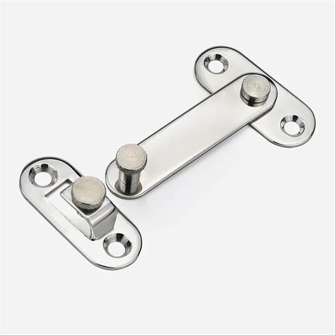 HASP الفولاذ المقاوم للصدأ 304 خطاف لوحة قفل مع الإبزيم المعدات الخاصة الترباس باب مشبك الباب وقفل 1pcs (HSUKJ8) in Saudi Arabia