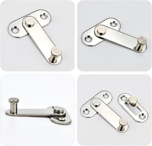 HASP الفولاذ المقاوم للصدأ 304 خطاف لوحة قفل مع الإبزيم المعدات الخاصة الترباس باب مشبك الباب وقفل 1pcs (HSUKJ8) in Saudi Arabia