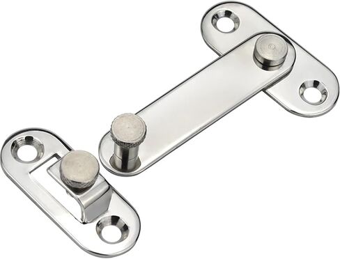 HASP الفولاذ المقاوم للصدأ 304 خطاف لوحة قفل مع الإبزيم المعدات الخاصة الترباس باب مشبك الباب وقفل 1pcs (HSUKJ8) in Saudi Arabia