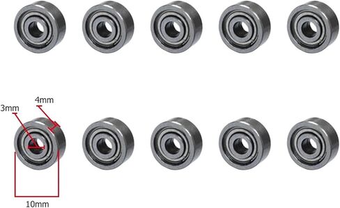 10pcs Inline Roller Skate Bearing 3x10x4mm 623zz Roller Skate Bearings Carbon Steel Precision Bearing Deep Groove for Skateboard in Saudi Arabia
