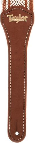 Taylor Strap White/Brown Jacquard Cotton 2 " in Saudi Arabia