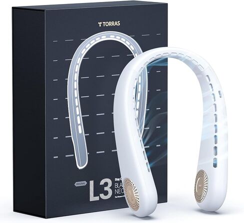 Torras 2025 Coolify 2s Dear Fan ، 3 طراز ، 3-28 ساعة عمر البطارية الممتدة ، مراوح الرقبة التي تهب الهواء البارد ، مكيف هواء الرقبة ، مروحة رقبة التبريد للعمل ، المشي لمسافات طويلة ، السفر. هدايا لزوج الأب الأب ، الأسود in Kuwait