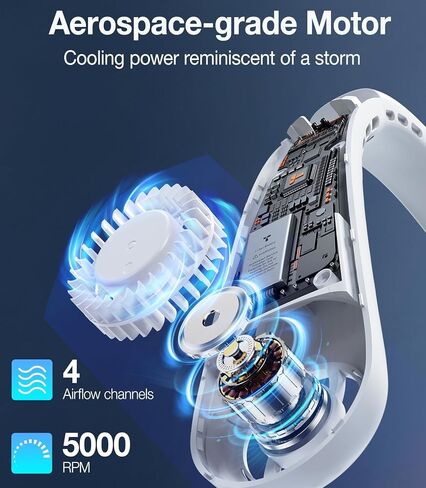 Torras 2025 Coolify 2s Dear Fan ، 3 طراز ، 3-28 ساعة عمر البطارية الممتدة ، مراوح الرقبة التي تهب الهواء البارد ، مكيف هواء الرقبة ، مروحة رقبة التبريد للعمل ، المشي لمسافات طويلة ، السفر. هدايا لزوج الأب الأب ، الأسود in Kuwait