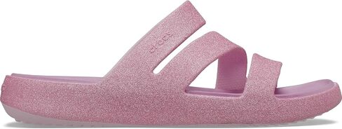 Crocs Women's Getaway Strappy Sandals, Silver, 7 in Saudi Arabia
