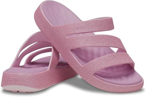 Crocs Women's Getaway Strappy Sandals, Silver, 7 in Saudi Arabia