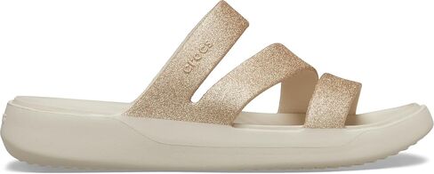 Crocs Women's Getaway Strappy Sandals, Silver, 7 in Saudi Arabia