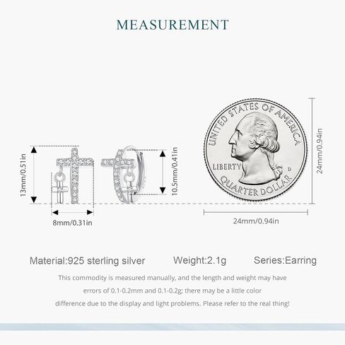 WOSTU Star Earrings 925 Sterling Silver Cute Hoop Earrings for Women Hypoallergenic Small Sleeper Tragus Hoop Earrings Cartilage Jewelry Gifts in Kuwait