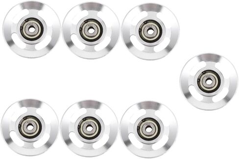 Balacoo 2pcs قشر بكرة ألومنيوم وخلفية العصي مرفقات السحب البكرة الصالة الرياضية ، SilverX2pcs in Kuwait