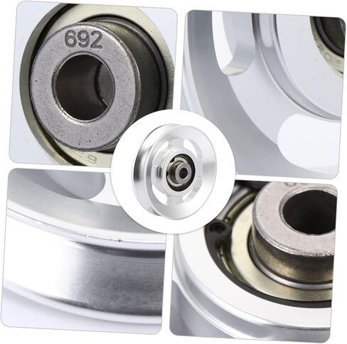 Balacoo 2pcs قشر بكرة ألومنيوم وخلفية العصي مرفقات السحب البكرة الصالة الرياضية ، SilverX2pcs in Kuwait