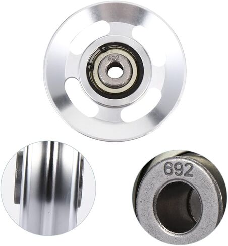 Balacoo 2pcs قشر بكرة ألومنيوم وخلفية العصي مرفقات السحب البكرة الصالة الرياضية ، SilverX2pcs in Kuwait