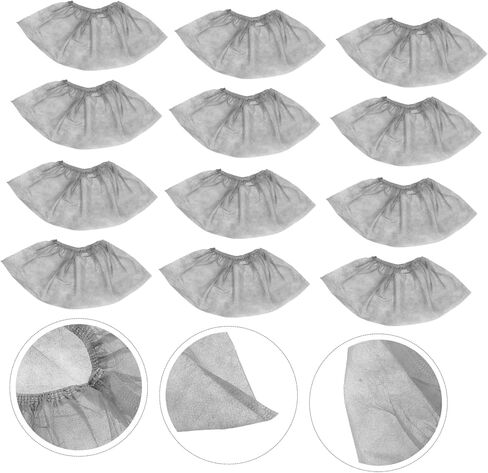 Cabilock 100Pcs Non Woven Shoe Covers Thicken Home Shoes Case Comfortable Overshoes Slip Practical for Dentists Builders Indoor Use in Saudi Arabia